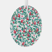 Wasserfarbene Wildbeeren, nahtloses Muster. Ornament Aus Glas (Vorderseite Rechts)