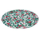 Wasserfarbene Wildbeeren, nahtloses Muster. Schneidebrett (Ecke)