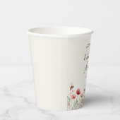 Wasserfarbene Wildblume bedeutet Brautparty zu sei Pappbecher (Rechts)