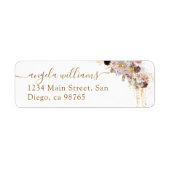 Wasserfarbene Wildblume Fall Elegantes Brautparty (Vorne)