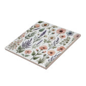 Wasserfarbene Wildblume Frühjahr und Sommer Dekora Fliese (Seite)