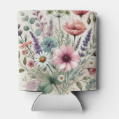 Wasserfarbene Wildblume Perfekt für Frühjahr und S Dosenkühler (Rückseite)