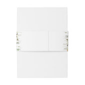 Wasserfarbene Wildblume Wiesen Botanische Hochzeit Einladungsbanderole (Rückseitenbeispiel)