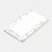 Wasserfarbene Wilde Blume Botanischer Veranstaltun Post-it Klebezettel (angewinkelt)
