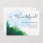 Wasserfarbene Wildnisgebirge, die wir bewegt haben Postkarte (Vorne/Hinten)