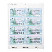 Wasserfarbene Winter Pine Trees Adresse (Vorne)