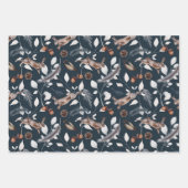 Wasserfarbene Winterhütte Geschenkpapier Set (Vorderseite 2)