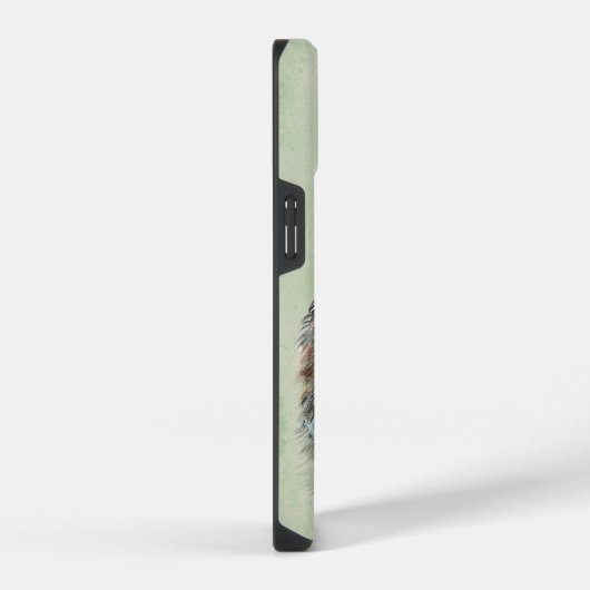 Wasserfarbene Wolfen Custom Wildlife Nature Art iPhone Hülle (Rechte Seite)