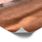 Wasserfarbene Wüstenlandschaft abstrakter Sand Mod Poster (Ecke)