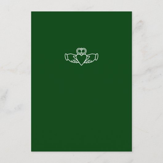 Wasserfarbene Zielort: Irland Unterkünfte Begleitkarte (Rückseite)