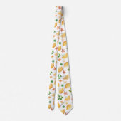 Wasserfarbene Zitronen und Popsicles Neck Tie - Fr Krawatte (Rückseite)