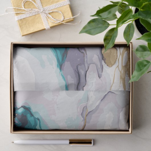 Wasserfarbeneffekt: 1 Gewebepapier Seidenpapier (Geschenk)