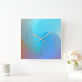 Wasserfarbeneffekt Blau/Aqua/Terra > Schlichte Uhr (Zuhause)