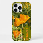 Wasserfarbeneffekt California Mohn Foto Custom iPhone Hülle (Rückseite)