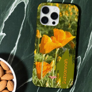 Wasserfarbeneffekt Kalifornischer Mohn Foto indivi iPhone 16 Pro Max Hülle