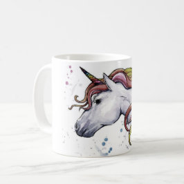 Wasserfarbeneinfärbung Kaffeetasse