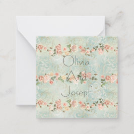 Wasserfarbeneinladung, weiße Rose Mitteilungskarte