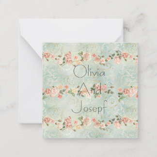 Wasserfarbeneinladung, weiße Rose Mitteilungskarte