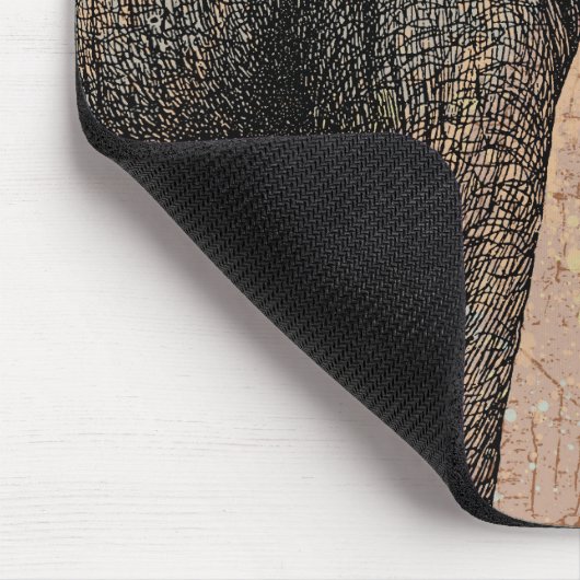 WasserfarbenElefant Mousepad (Ecke)