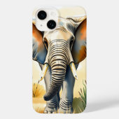 WasserfarbenElefant Nah Case-Mate iPhone Hülle (Rückseite)