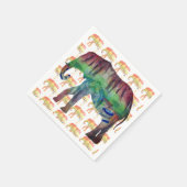 WasserfarbenElefanten Serviette (Ecke)