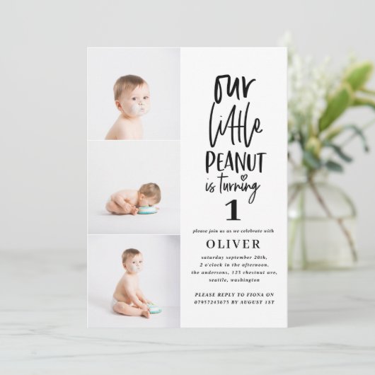 Wasserfarbenelefone-Geburtstagsparty (Stehend Vorderseite)