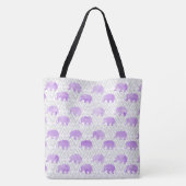 WasserfarbenElephant Jungle Shibori Primitive Tasche (Rückseite)