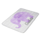 WasserfarbenElephant Shibori Primitive Zickzack Badematte (Schrägansicht)