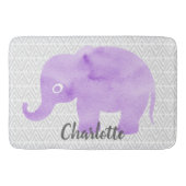 WasserfarbenElephant Shibori Primitive Zickzack Badematte (Vorderseite)