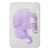 WasserfarbenElephant Shibori Primitive Zickzack Badematte (Vorderseite Vertikal)