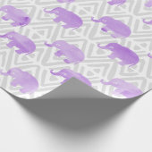 WasserfarbenElephant Shibori Primitive Zickzack Geschenkpapier (Ecke)