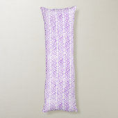 WasserfarbenElephant Shibori Primitive Zickzack Seitenschläferkissen (Rückseite (Vertikal))