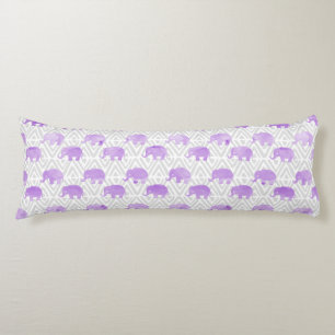 WasserfarbenElephant Shibori Primitive Zickzack Seitenschläferkissen