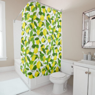 Wasserfarbenemon Duschvorhang