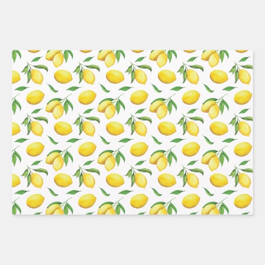 Wasserfarbenemon Geschenkpapier Set (Vorderseite 3)