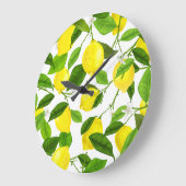 Wasserfarbenemon Große Wanduhr (Winkel)