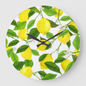 Wasserfarbenemon Große Wanduhr (Vorderseite)