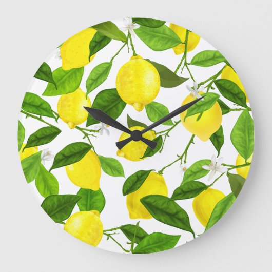 Wasserfarbenemon Große Wanduhr (Vorderseite)