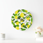 Wasserfarbenemon Große Wanduhr (Zuhause)