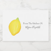 Wasserfarbenemon Lebensmitteletikett (Einzelnes Label)