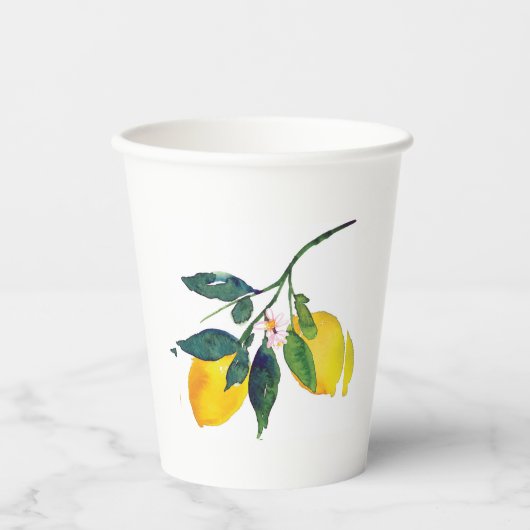 Wasserfarbenemon Pappbecher (Vorderseite)