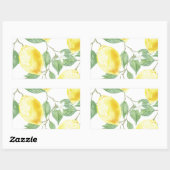 Wasserfarbenemon Rechteckiger Aufkleber (Blatt)