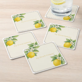 Wasserfarbenemon Rechteckiger Pappuntersetzer