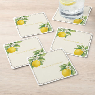 Wasserfarbenemon Rechteckiger Pappuntersetzer