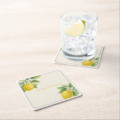 Wasserfarbenemon Rechteckiger Pappuntersetzer (Vor Ort)