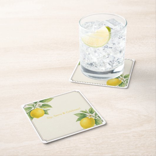 Wasserfarbenemon Rechteckiger Pappuntersetzer (Vor Ort)