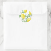 Wasserfarbenemon Runder Aufkleber (Tasche)