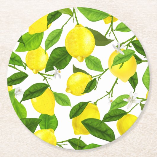 Wasserfarbenemon Runder Pappuntersetzer (Vorderseite)