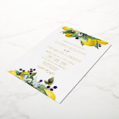 Wasserfarbenemon und BlackBerry Summer Wedding Folieneinladung (Gedreht)