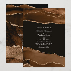 Wasserfarbenen Hochzeits-QR-Code-Rsvp aus Desert G Einladung